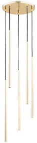 Csillár zsinóron CARMEN 5xG9/40W/230V á.30 cm arany