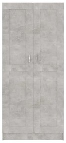betonszürke szerelt fa könyvszekrény 82,5 x 30,5 x 185,5 cm