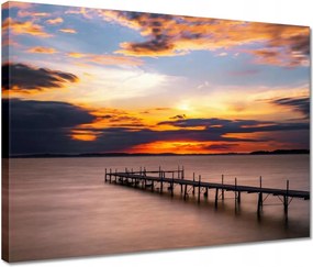 Vászonkép 40x30 Nyugati-tó híd