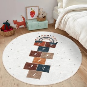 Krémszínű gyerek szőnyeg ø 120 cm Comfort – Mila Home
