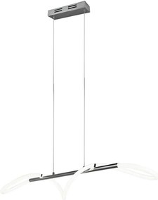 TRIO R32361106 ARGOS Modern Led Függesztett Lámpa Ezüst LED IP20