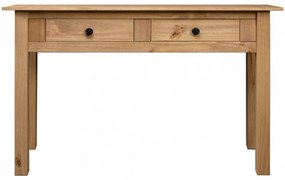 tömör fenyőfa panama konzolasztal 110 x 40 x 72 cm