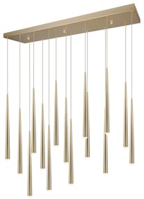 Aranyszínű LED függőlámpa Cala – Trio Select