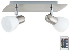 Eglo 35374 - LED RGB Dimmelhető spotlámpa ENEA-C 2xE14/4W/230V + távirányító 75374