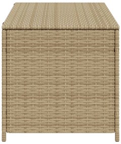 Vegyes bézs polyrattan kerti tárolóláda 190 L