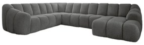 Szürke sarokkanapé (bal oldali-U alakú) Shell – Miuform