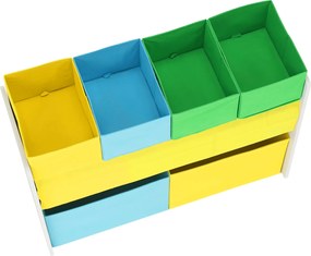 Rendszerező/Polcállvány játékokra, többszínű/mintás, NOMITO TYP 2