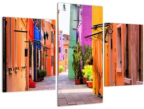 Színes olasz utca képe (90x60 cm)