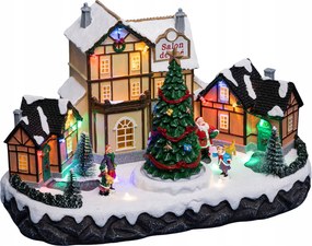 Karácsonyi Jászol Figura Led Kávéház 31x19 Dekoráció Karácsonyi Jelenet