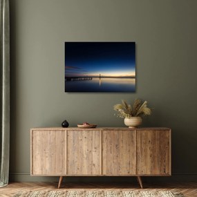 Egy világítótorony képe a távolban (üvegen) (70x50 cm)