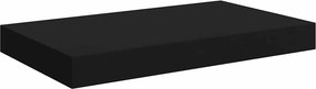 vidaXL fekete MDF lebegő fali polc 40 x 23 x 3,8 cm