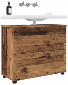 Fürdőszoba Székény fiókkal Régi fa 76.5 x 35 x 64 cm Faanyag