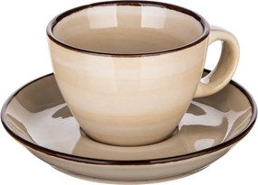 Banquet Palas 6 csésze és csészealj szett 90 ml, krémes