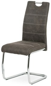 Scaun modern cu bază de sanie de culoare gri Hc-483