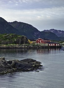 Poszter 20,5x28,4cm Halászkunyhó a vízparton, Assaf Frank