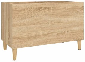 sonoma tölgy színű szerelt fa hanglemezszekrény 74,5x38x48 cm