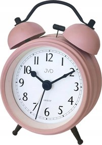 Rózsaszín Pasztell Matt Megvilágított Retro Ébresztőóra Jvd SRP2218.2 9x13 cm