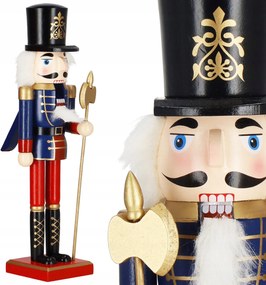 Fából Készült Diótörő figura karácsonyi dekoráció XXL 38cm Prémium