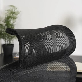 Forgószék ergonomikus kialakítással, fekete színben. NINO