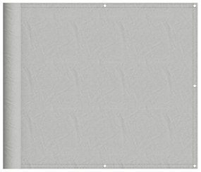 világosszürke 100% oxford poliészter erkélyparaván 90 x 400 cm