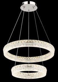 Globo 67387-60 - LED, fényerőszabályozható kábeles függeszték LAUREL LED/60W/230V átlátszó+ távirányító