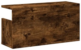 füstös tölgy színű szerelt fa faliszekrény 60 x 20 x 30 cm