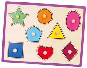 Gyermek fa puzzle Viga Geometriai alakzatok