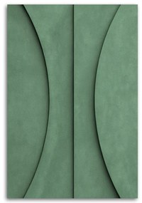 Gario Vászonkép Zöld geometriai dombormű Méret: 60 x 90 cm