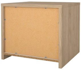 Fehér-natúr színű éjjeliszekrény Next – Tvilum