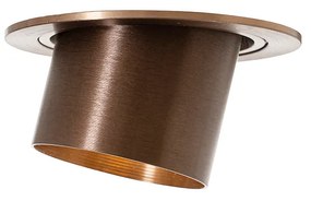 6 darabos modern süllyesztett spotlámpa szett sötét bronz kerek dönthető - Installa