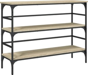 vidaXL sonoma tölgy színű szerelt fa dohányzóasztal 100x32x75 cm