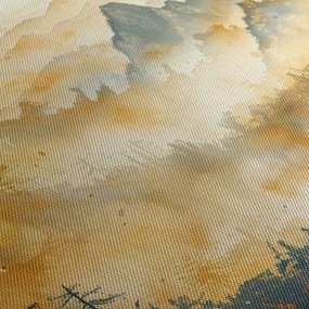 Kép - Hegyek, akvarell (150x105 cm)