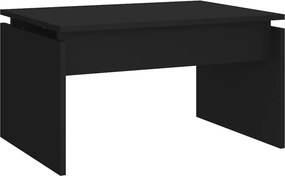 vidaXL fekete szerelt fa dohányzóasztal 68 x 50 x 38 cm