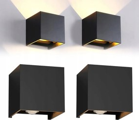 2db 12W-os alumínium Led fali lámpa állítható funkcióval