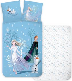 Disney Jégvarázs Snowing Day ágyneműhuzat 140×200cm, 70×90 cm