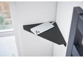 Fekete fém fali sarokpolc 22 cm Tower – YAMAZAKI