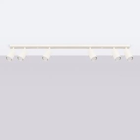 Sollux SL.1499 - Spotlámpa RING 6xGU10/10W/230V krémes