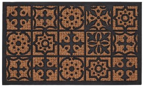Portugál mintás gumi és kókuszrost lábtörlő, 75 x 45 cm