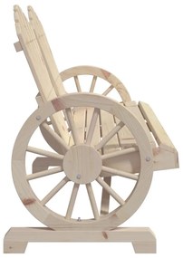 2 személyes tömör fenyőfa kerti Adirondack szék