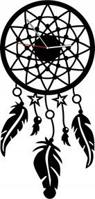 Nagy Fém Falióra 60cm Fekete Álomfogó