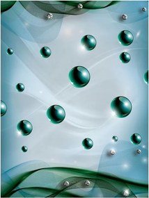 Fotótapéta Gömbök és szalagok absztrakt vinil élénk színekben 184x254 +ragasztó