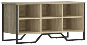 sonoma tölgy színű szerelt fa cipőszekrény 90 x 38 x 45,5 cm