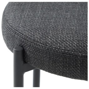 Sötétszürke fém ülőke Pelican – Unique Furniture