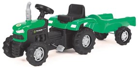 Buddy Toys Pedálos traktor utánvonóval fekete/zöld 57000765