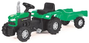 Buddy Toys Pedálos traktor utánvonóval fekete/zöld FT0699