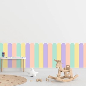 PIPPER. Textil öntapadó tapéta - Boltív - Pasztell szín 2 Méret: 80cm