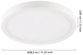 Eglo 900277 - ARGOLIS LED fürdőszobai mennyezeti lámpa 20,5W, IP44, fehér