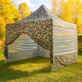INSTENT PRO Kerti pavilon Woodland 3 x 3 m + 4 oldalfal