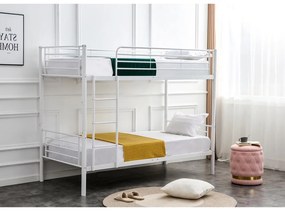 Bunky ágy 90 x 200 cm, emeletes, fehér