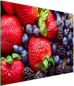 Üveg Vágódeszka 52x30 Eper Edzett Üveg